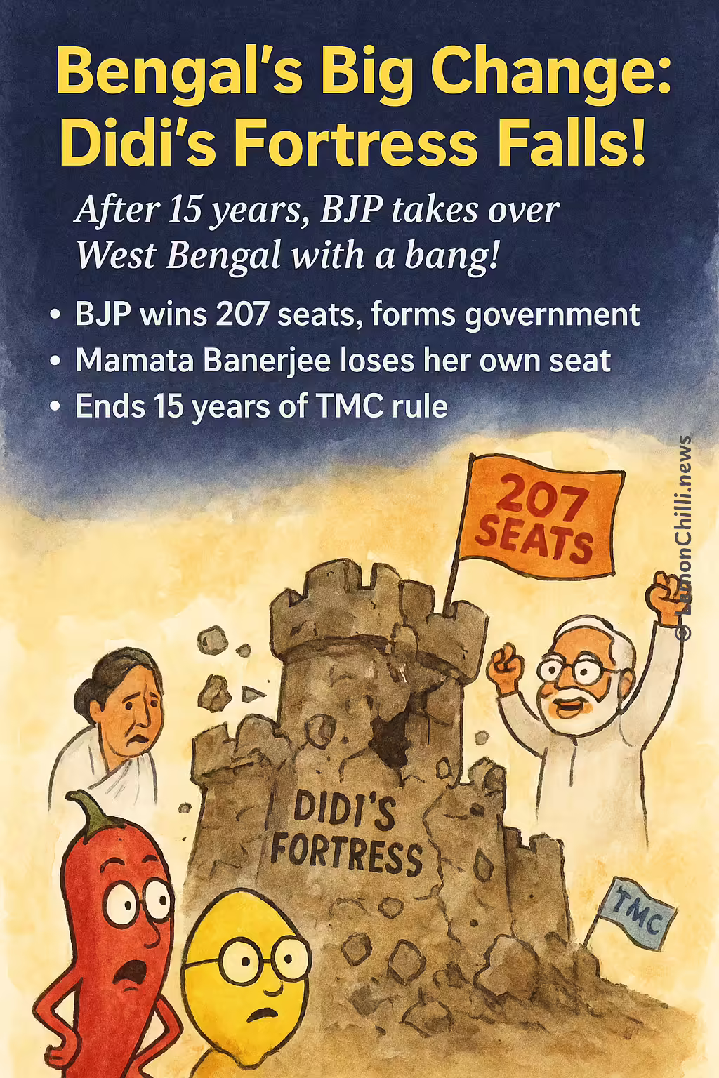 Bengal's Big Change: Didi's Fortress Falls!