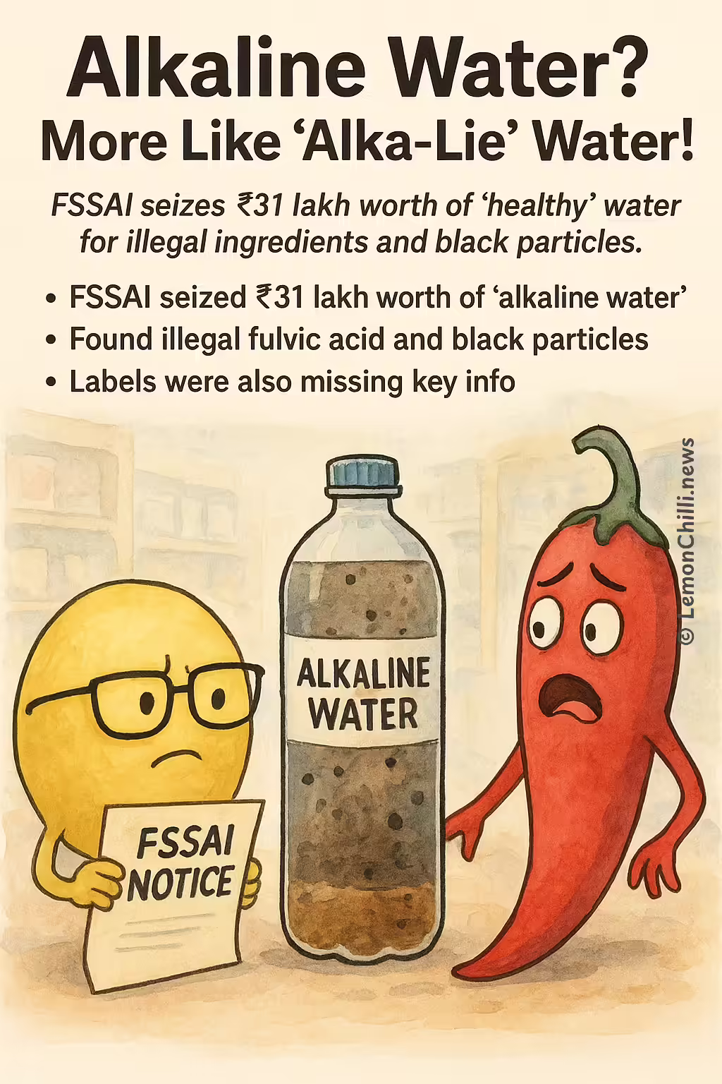 Alkaline Water? More Like 'Alka-Lie' Water!
