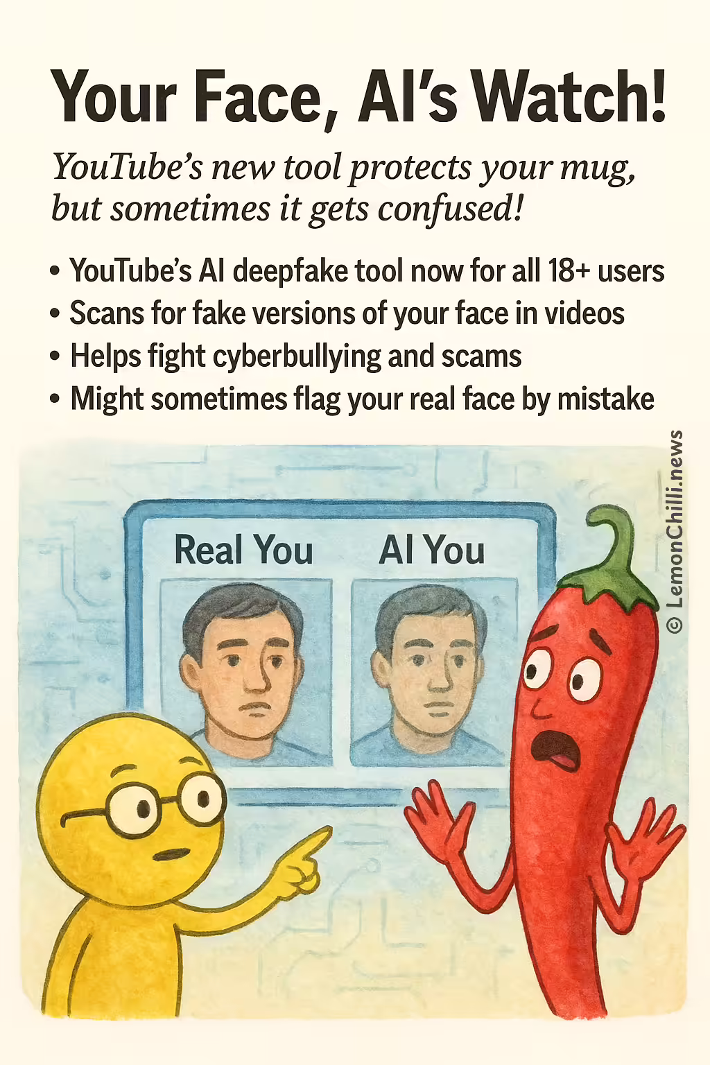 Your Face, AI's Watch!