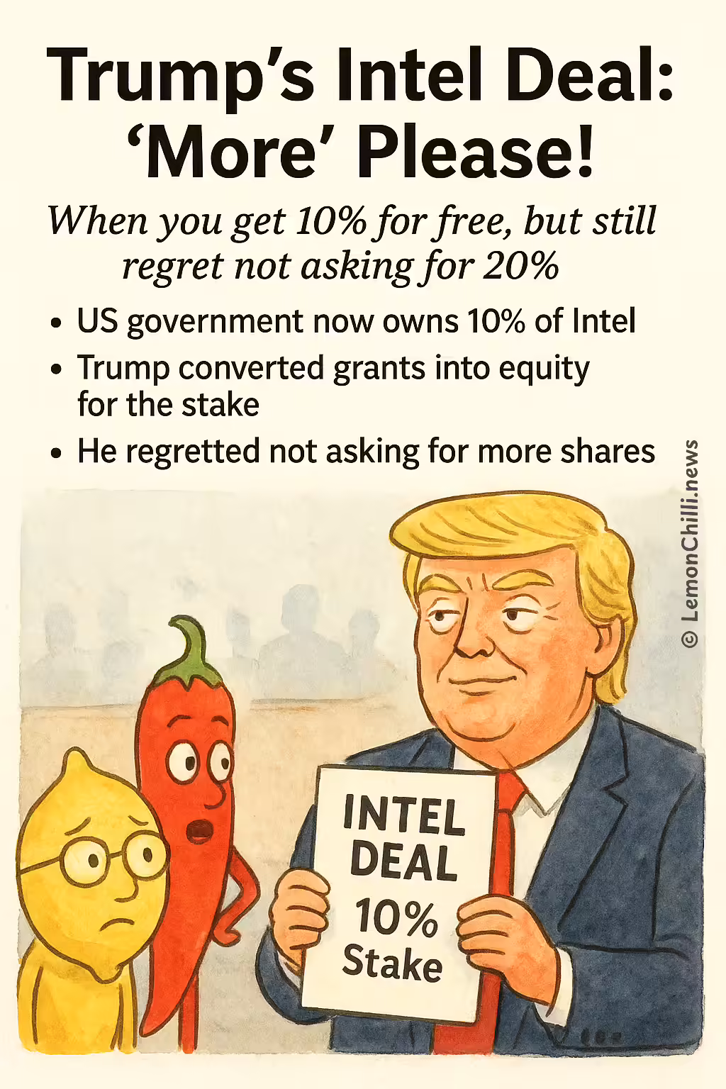 Trump's Intel Deal: 'More' Please!