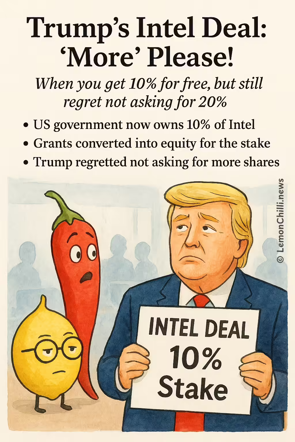Trump's Intel Deal: 'More' Please!