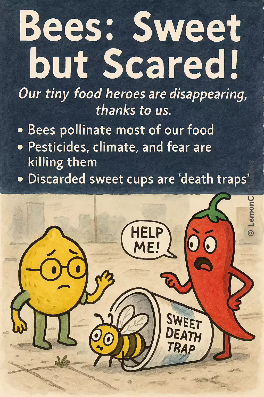 Bees: Sweet but Scared!