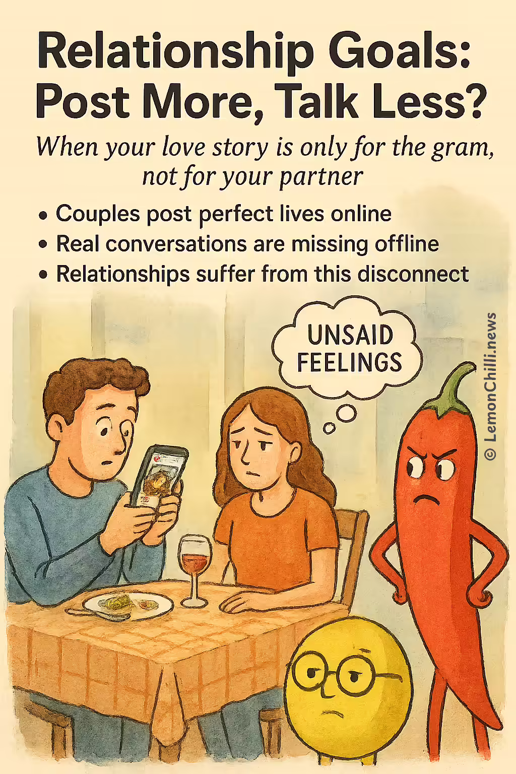 Relationship Goals: Post More, Talk Less?