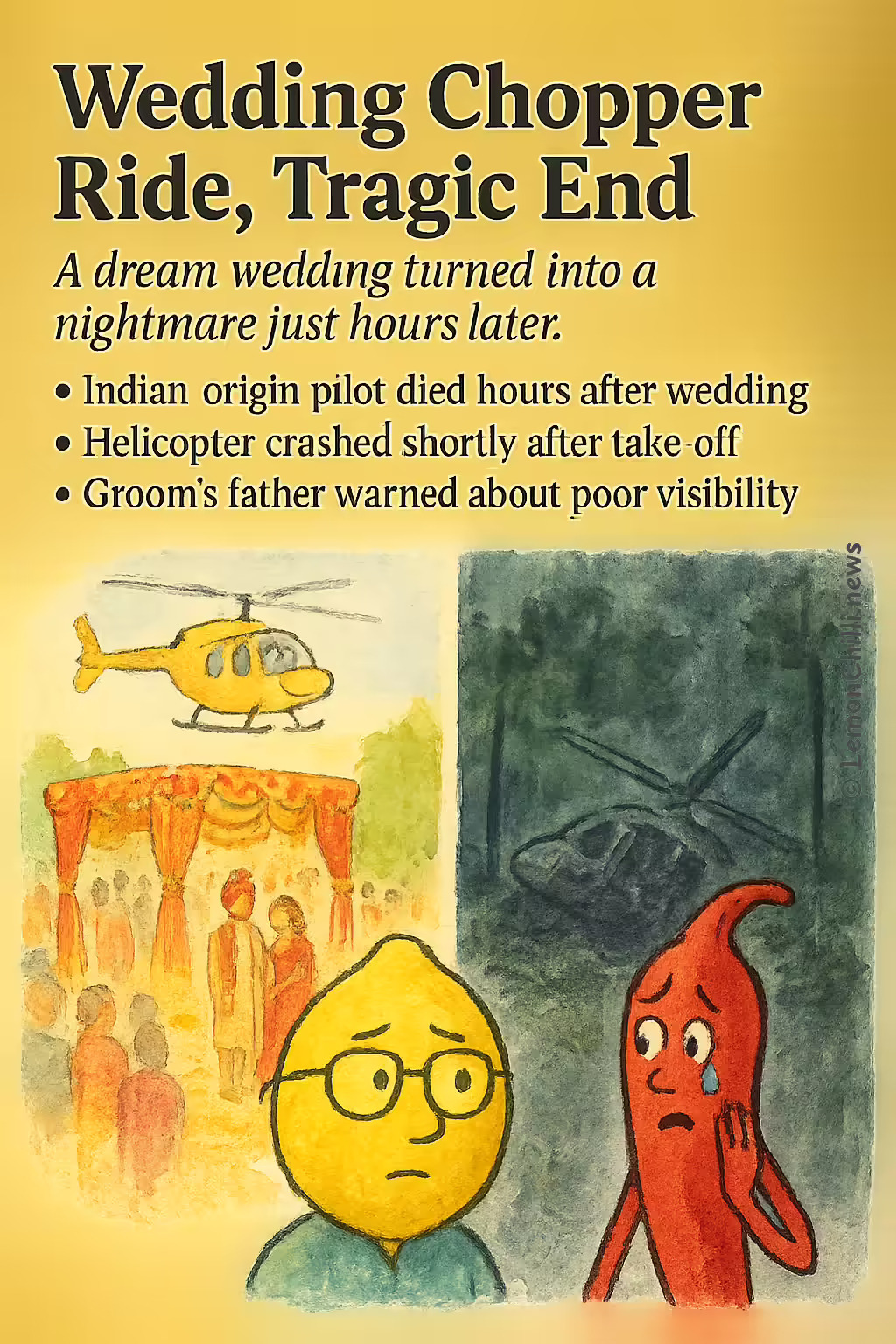 Wedding Chopper Ride, Tragic End
