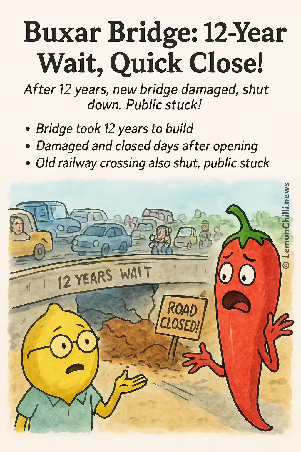 Buxar Bridge: 12-Year Wait, Quick Close!