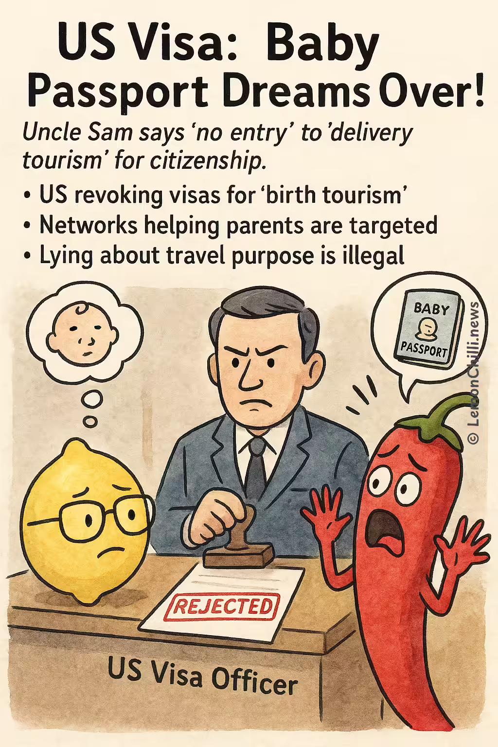 US Visa: Baby Passport Dreams Over!