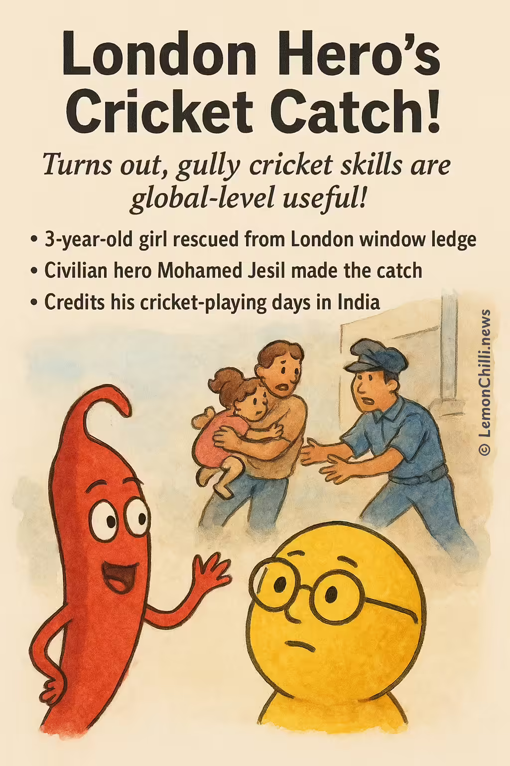 London Hero's Cricket Catch!