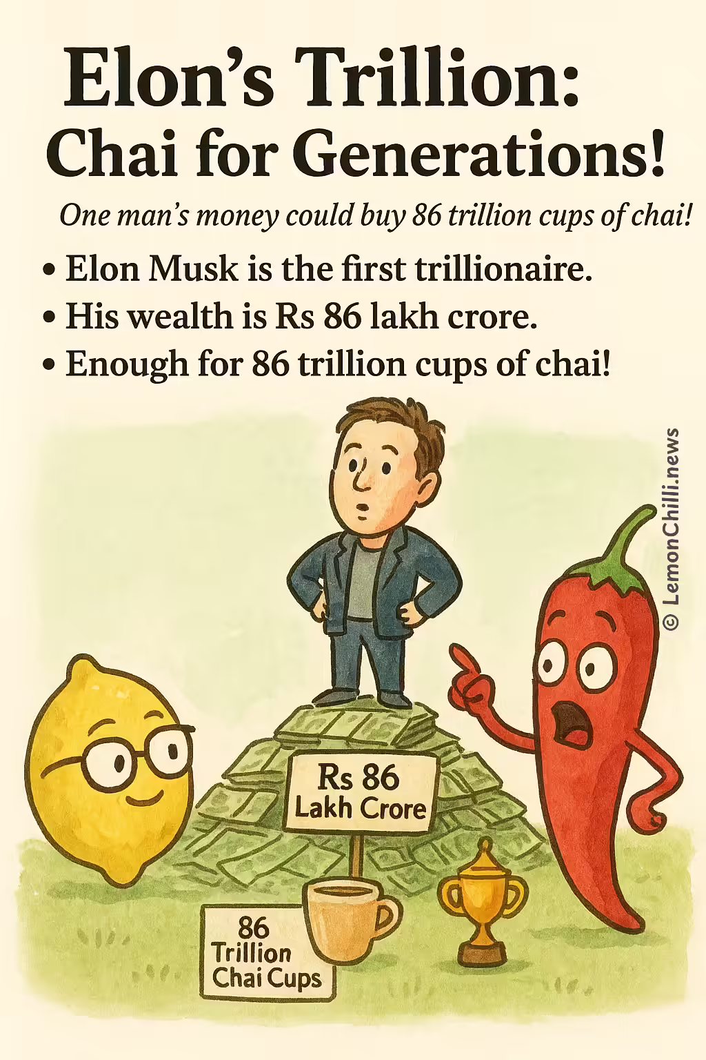 Elon's Trillion: Chai for Generations!