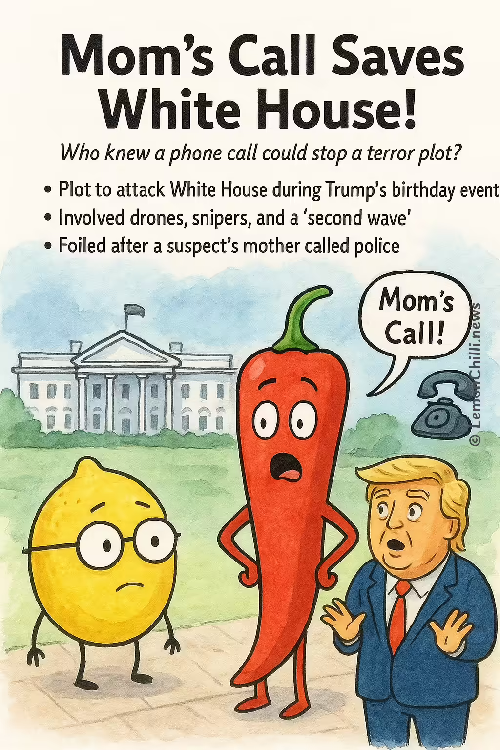 Mom's Call Saves White House!