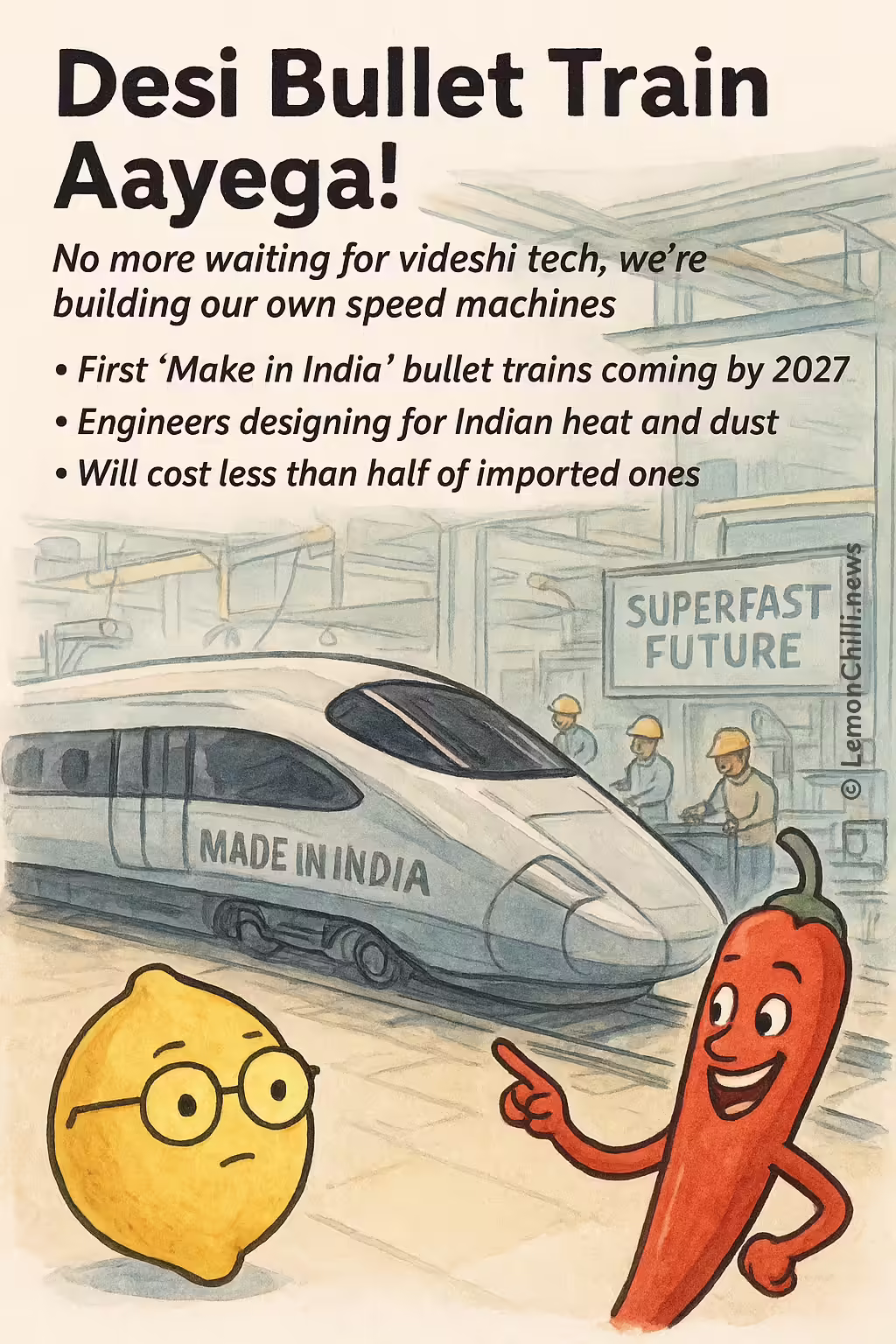 Desi Bullet Train Aayega!