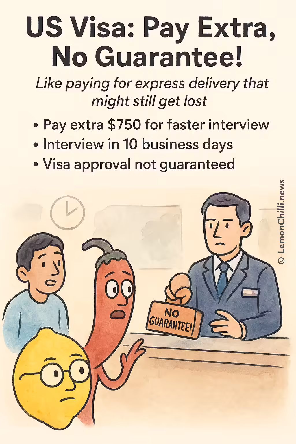 US Visa: Pay Extra, No Guarantee!