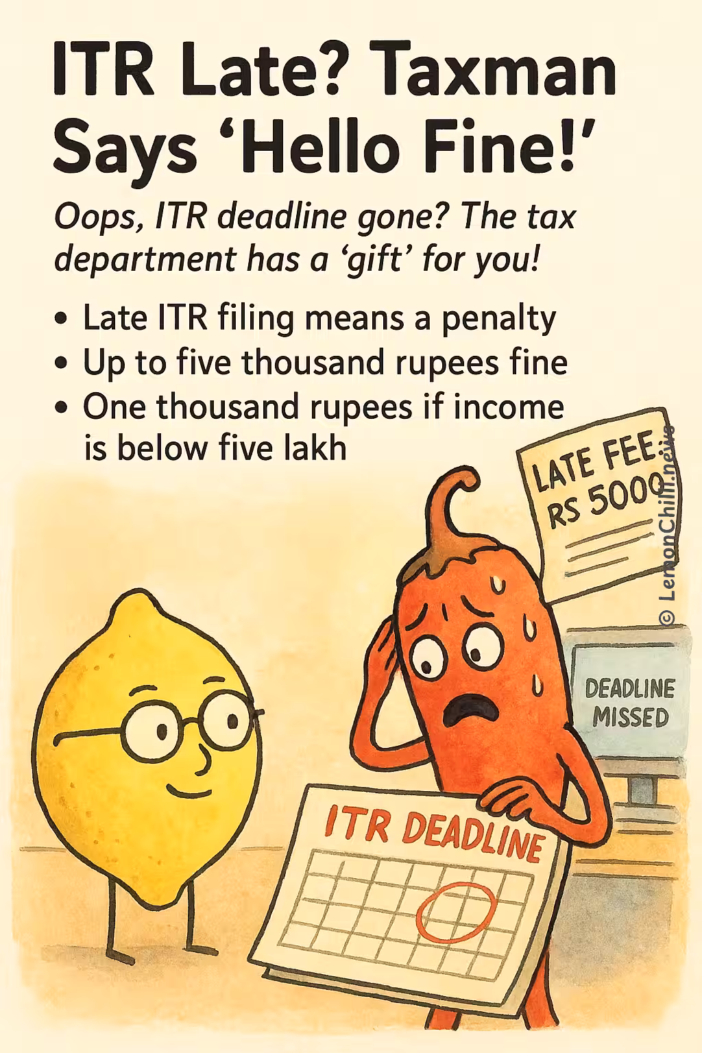 ITR Late? Taxman Says 'Hello Fine!'