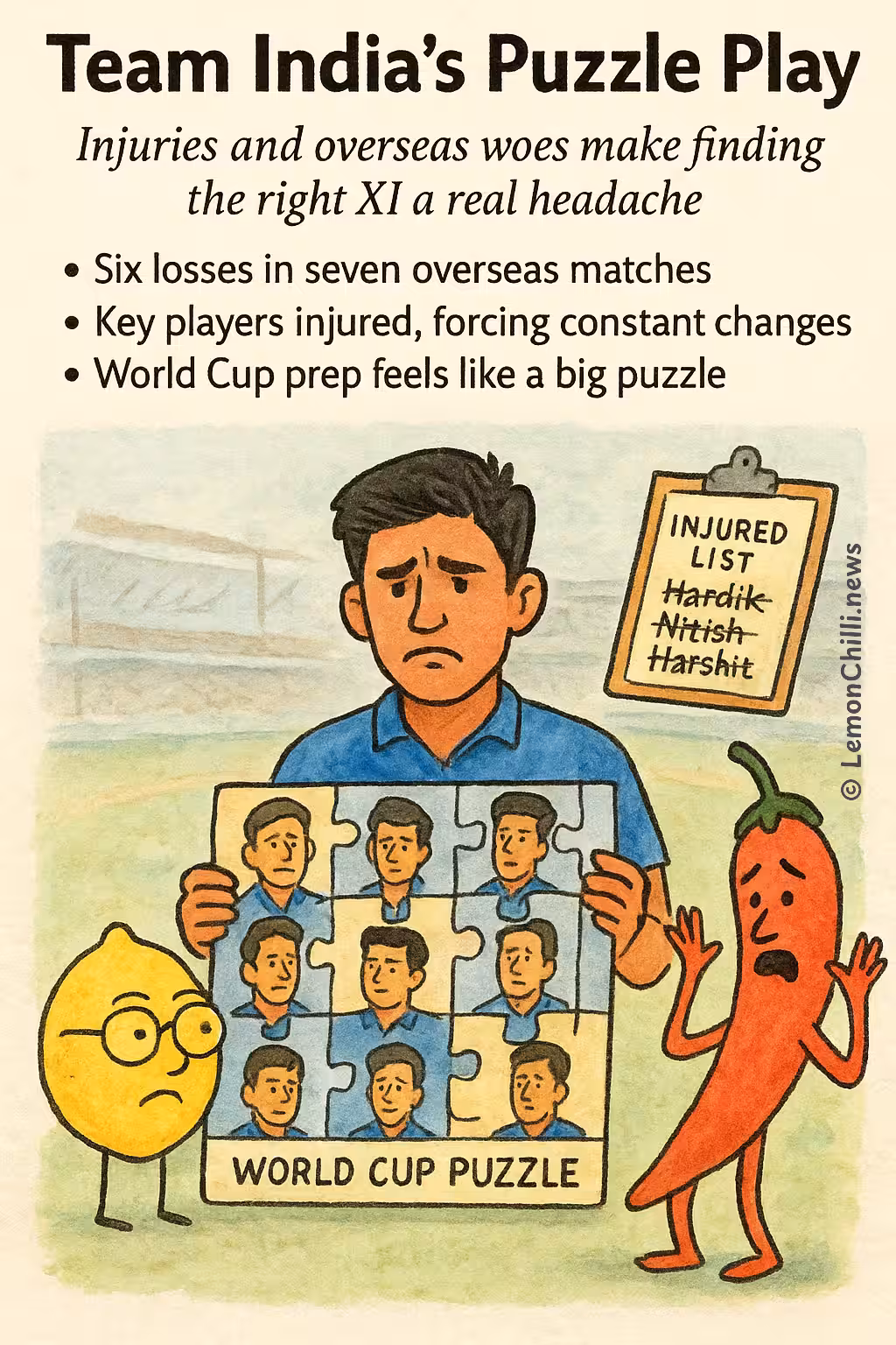 Team India's Puzzle Play
