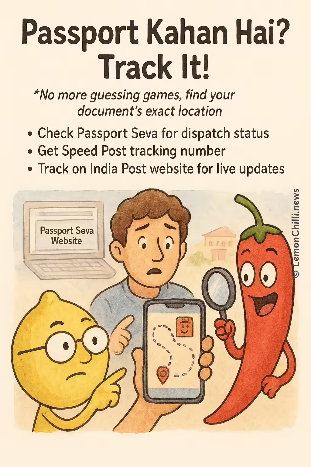 Passport Kahan Hai? Track It!