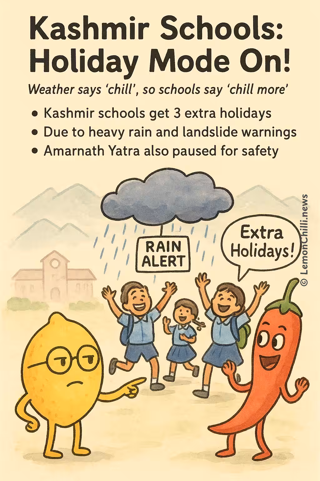 Kashmir Schools: Holiday Mode On!