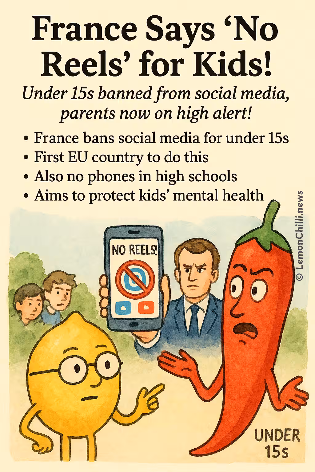France Says 'No Reels' for Kids!