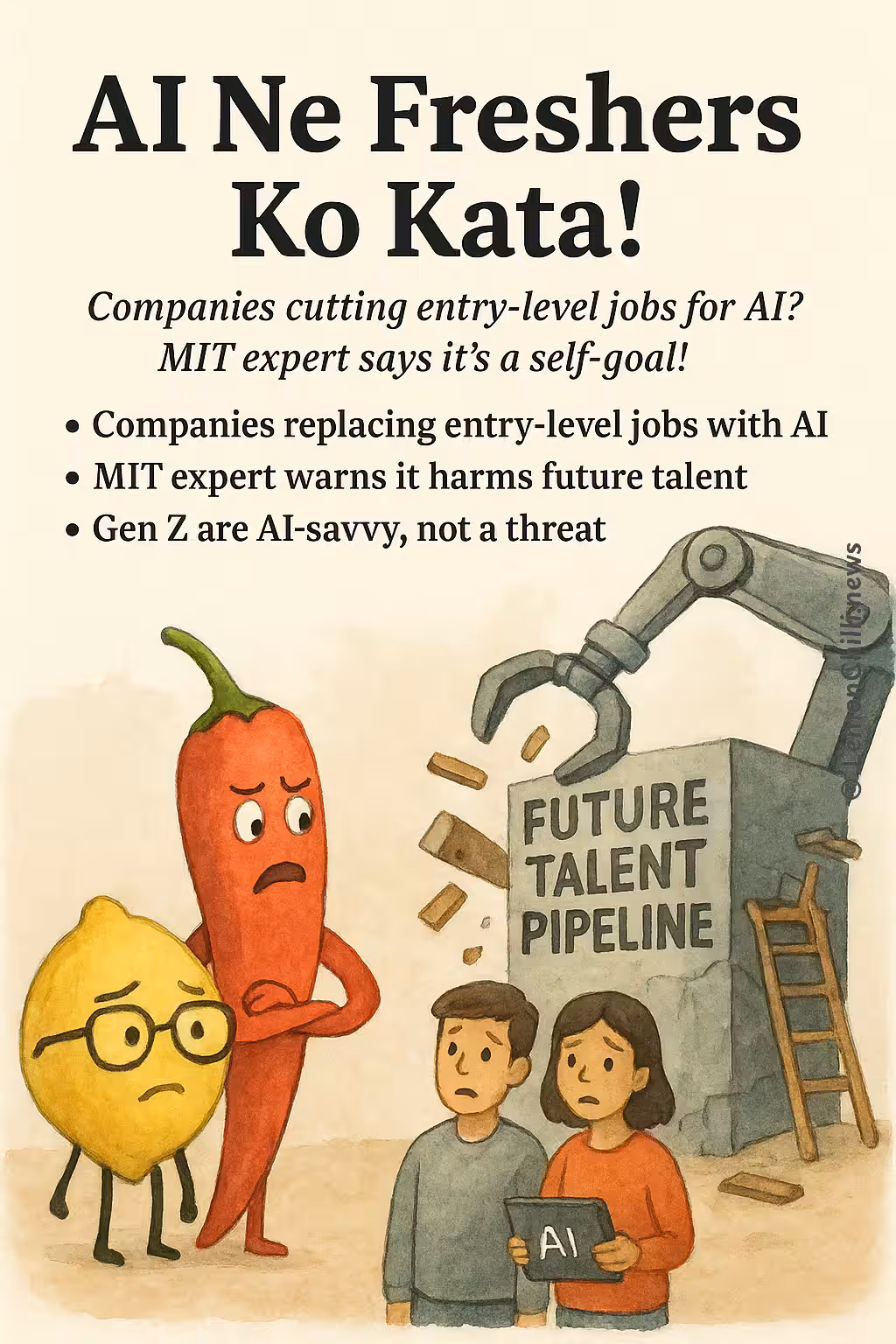 AI Ne Freshers Ko Kata!