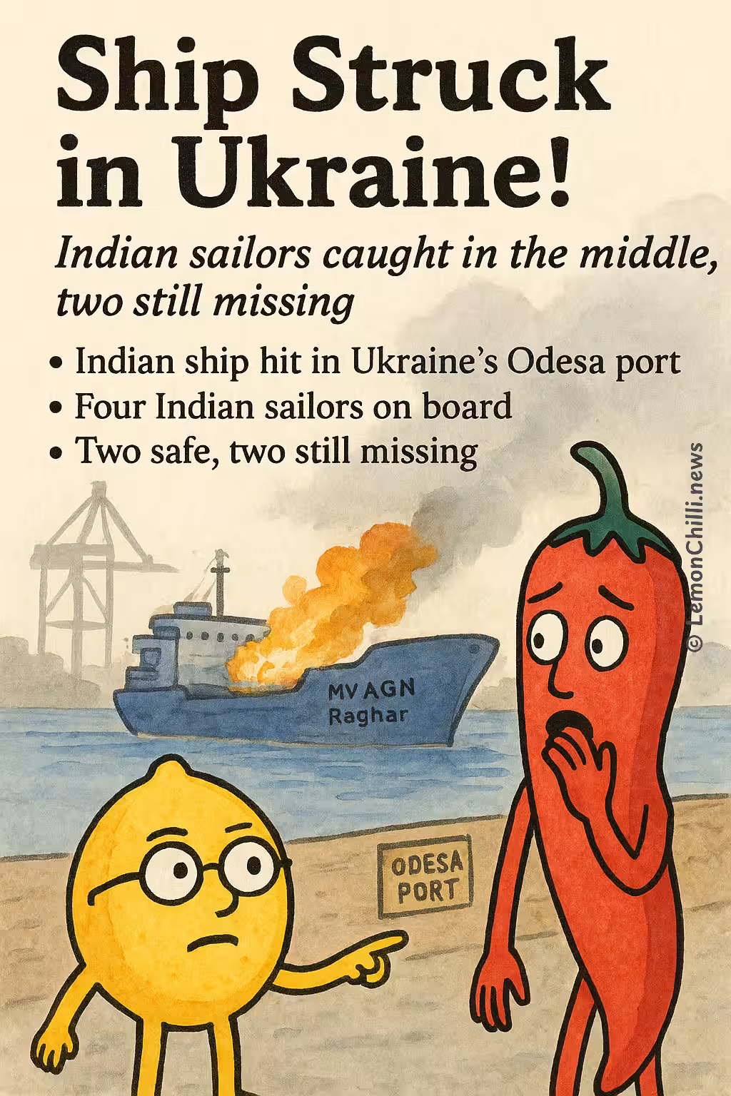 Ship Struck in Ukraine!