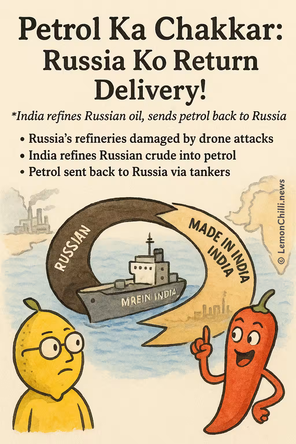 Petrol Ka Chakkar: Russia Ko Return Delivery!