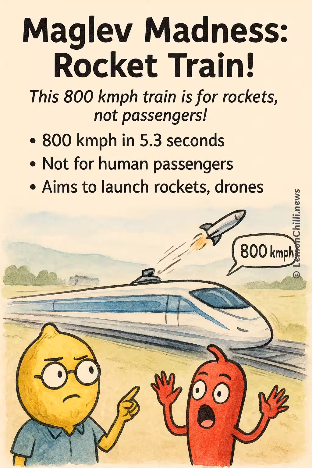 Maglev Madness: Rocket Train!
