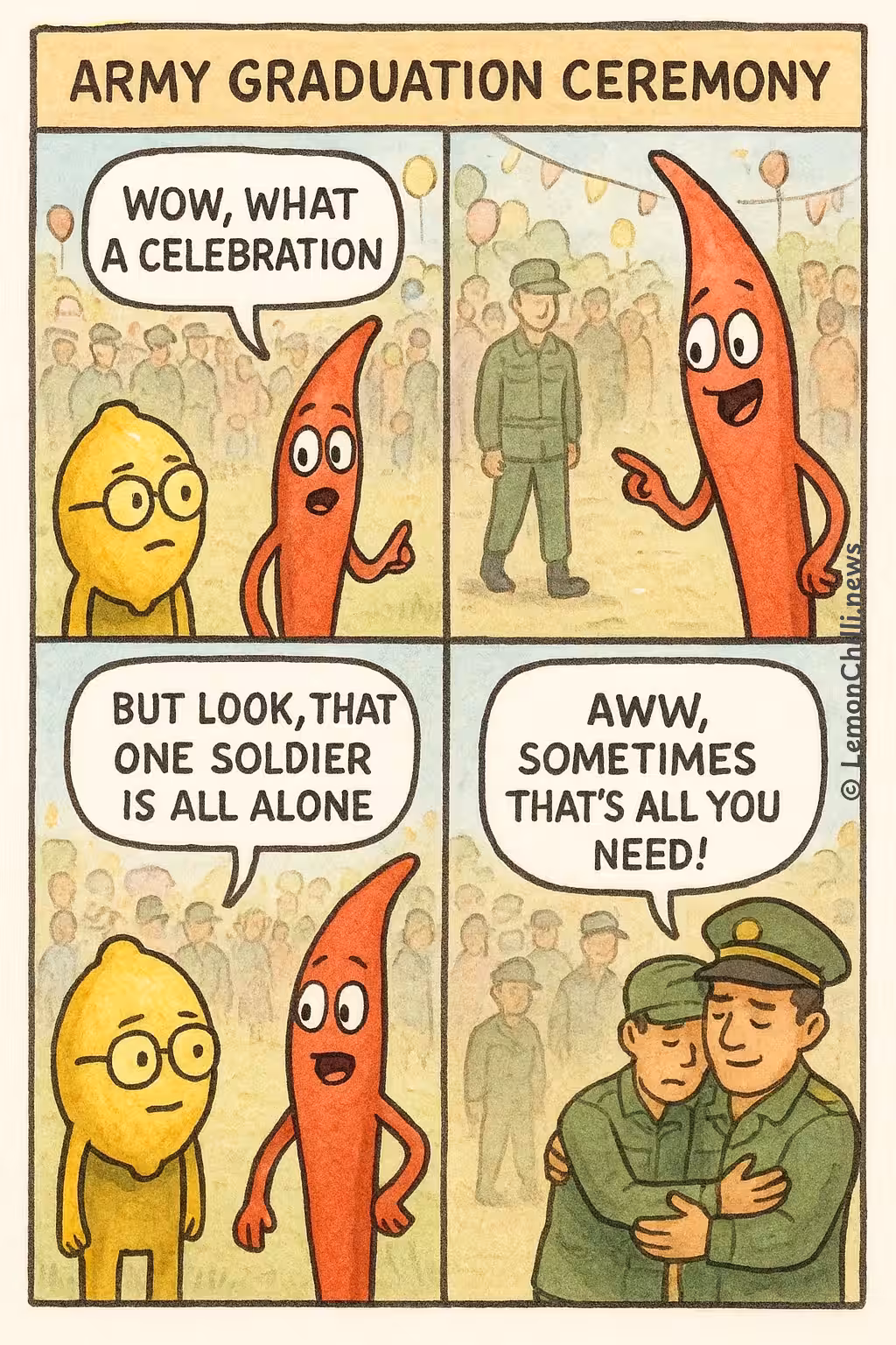 Commander's Hug: Big Feels!