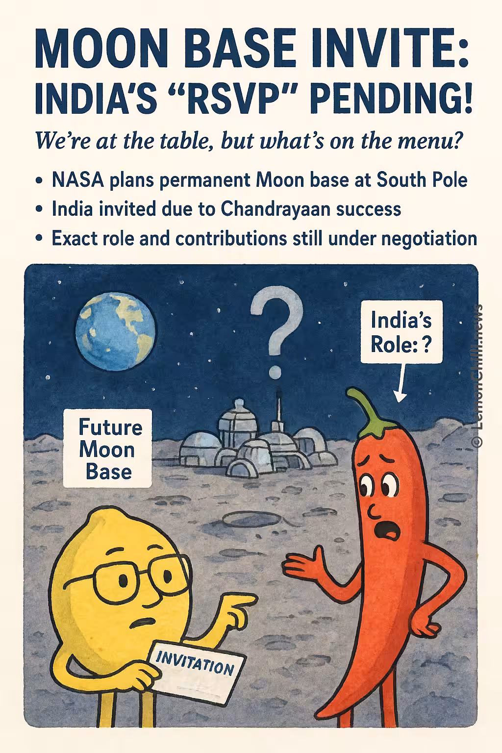 Moon Base Invite: India's "RSVP" Pending!