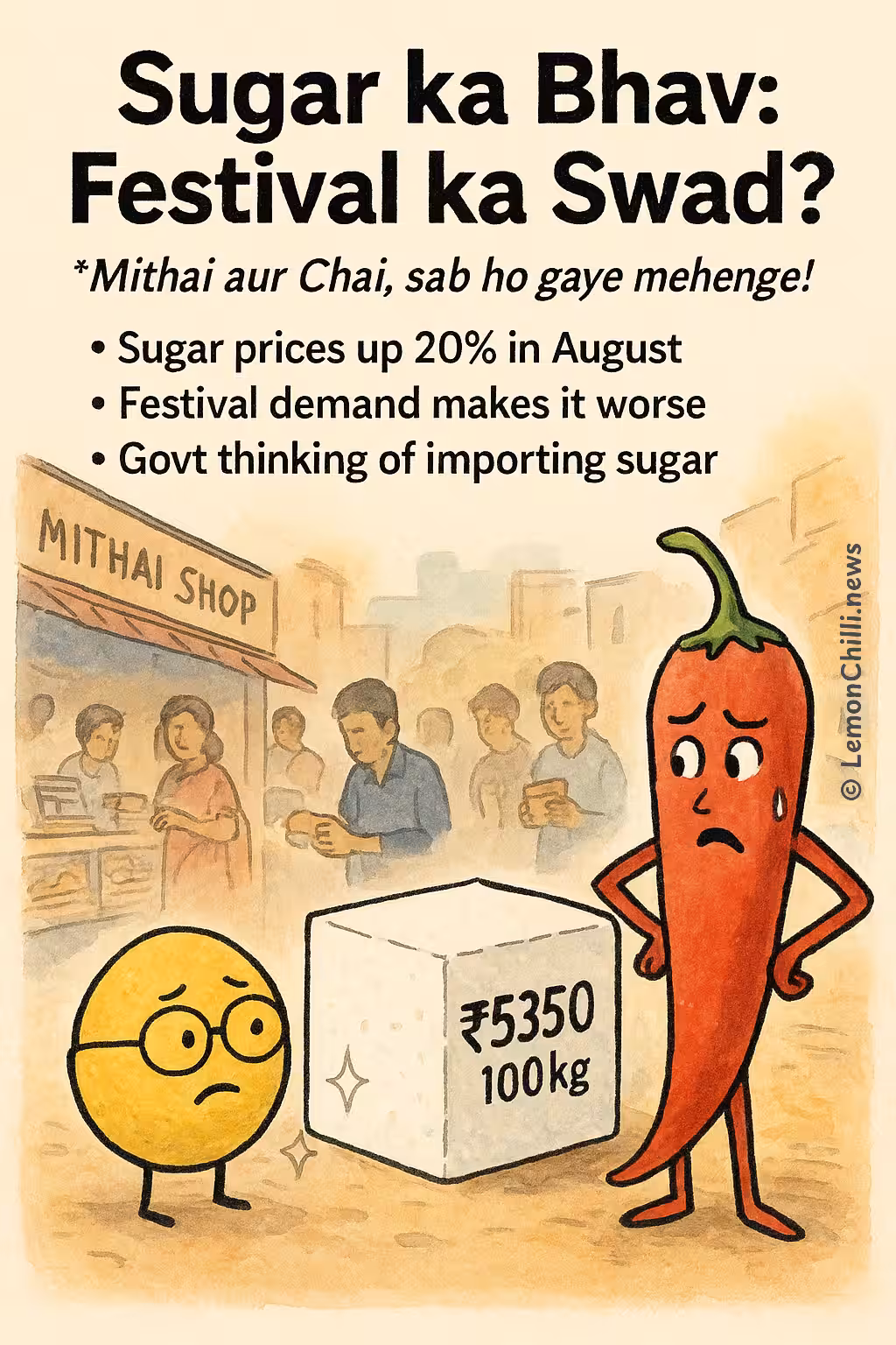 Sugar ka Bhav: Festival ka Swad?