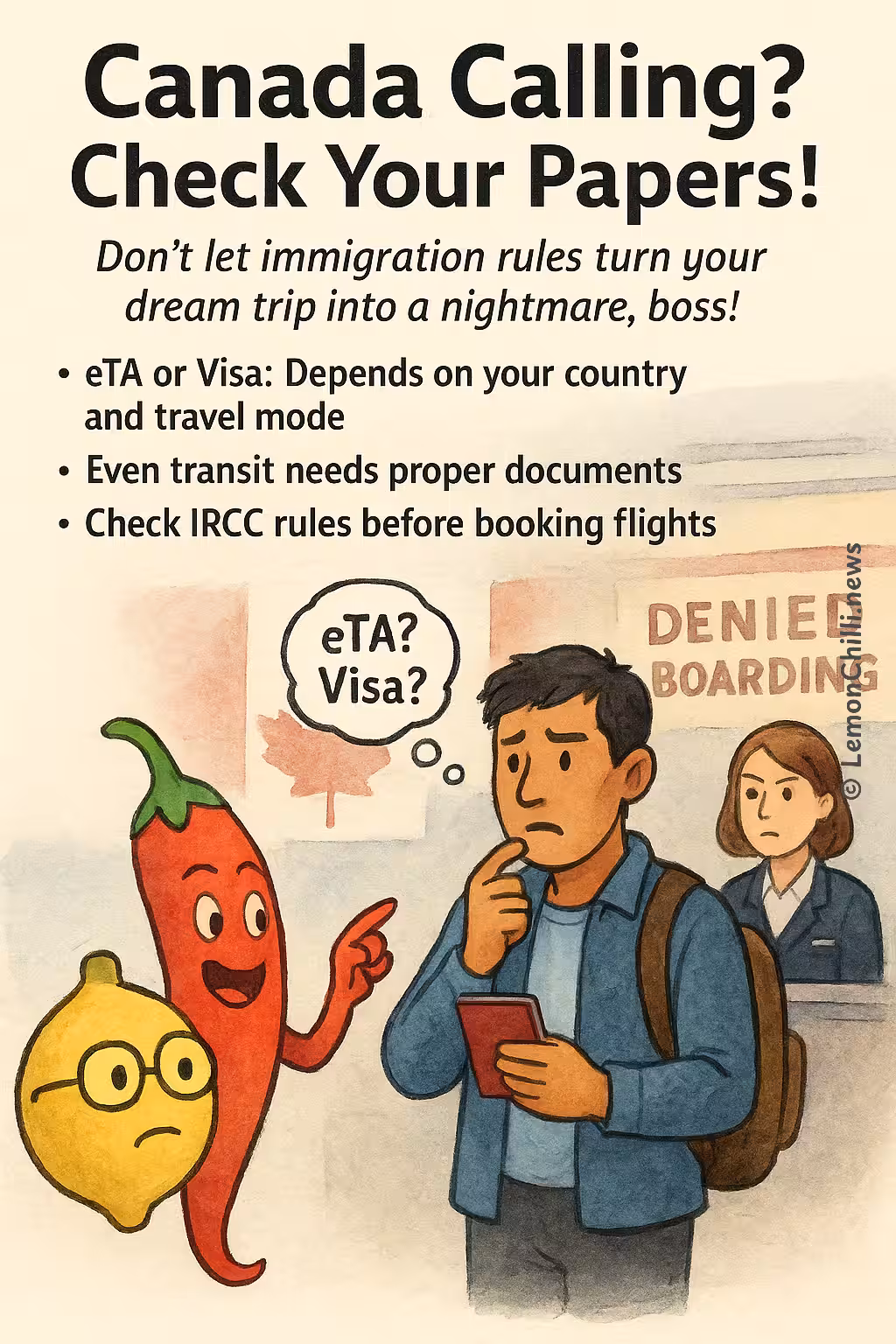 Canada Calling? Check Your Papers!