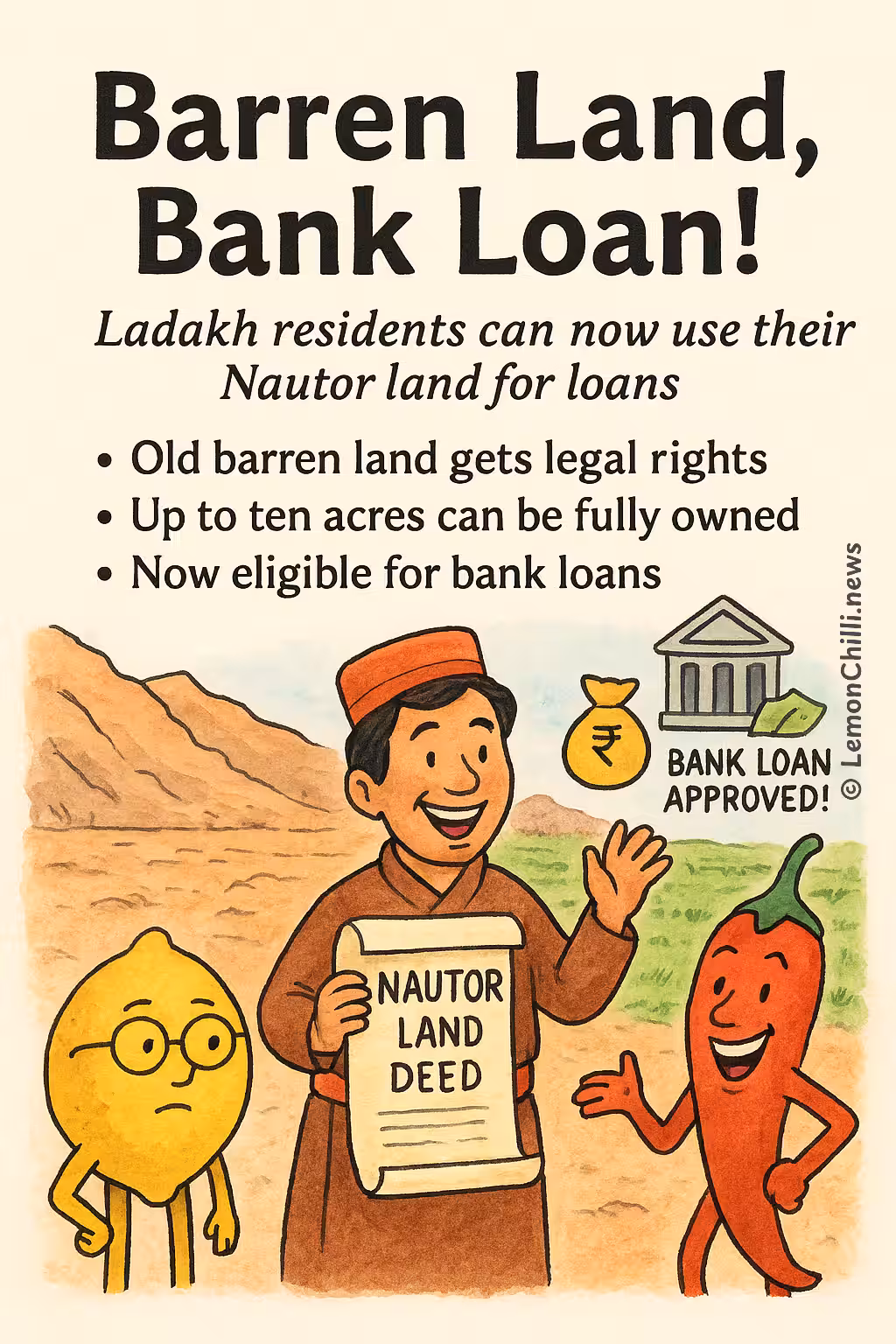 Barren Land, Bank Loan!