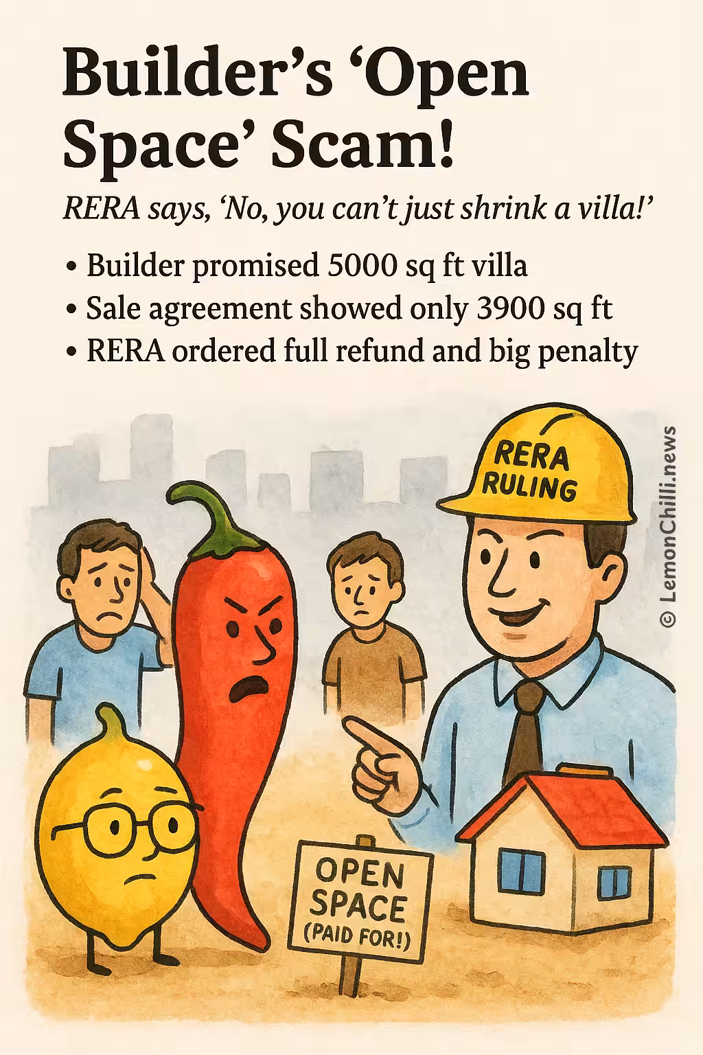 Builder's 'Open Space' Scam!