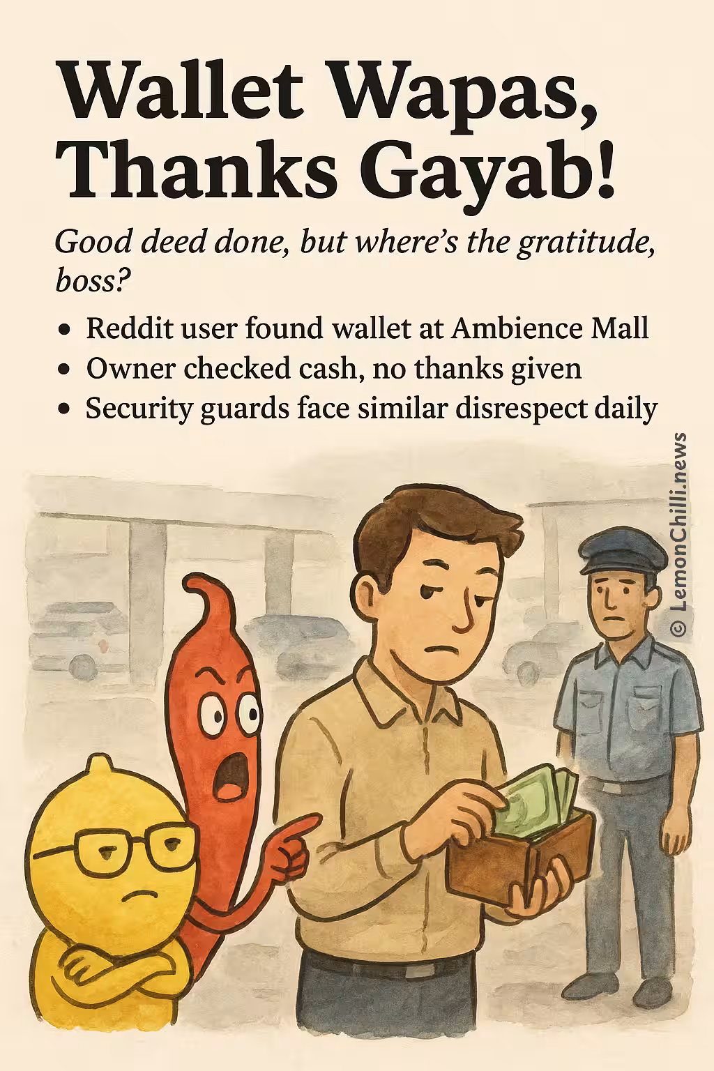 Wallet Wapas, Thanks Gayab!