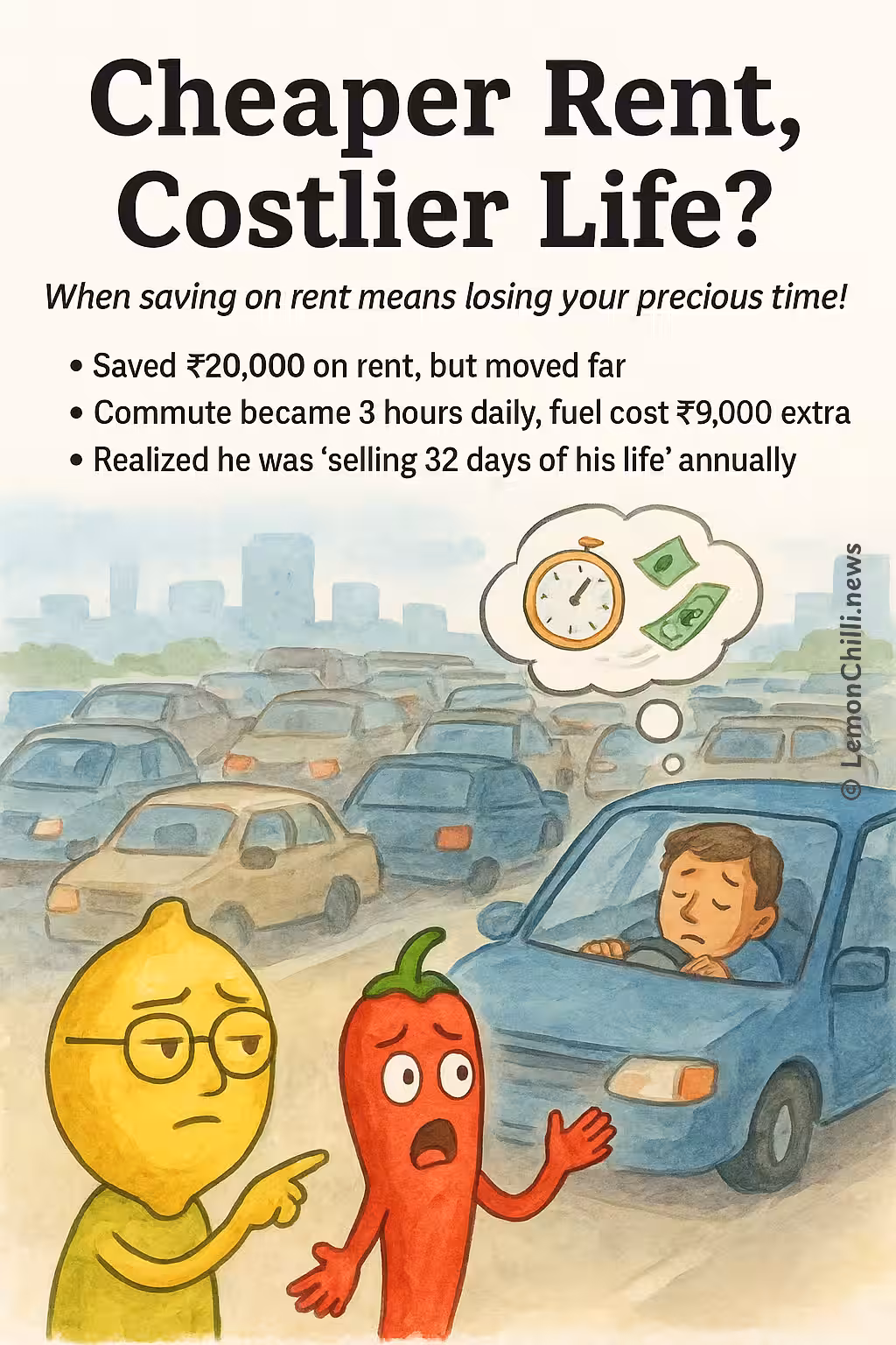 Cheaper Rent, Costlier Life?