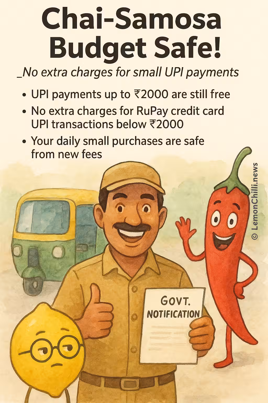 Chai-Samosa Budget Safe!
