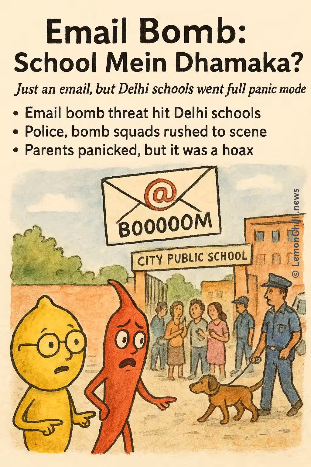 Email Bomb: School Mein Dhamaka?