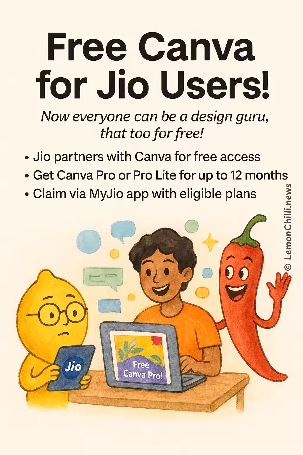 Free Canva for Jio Users!