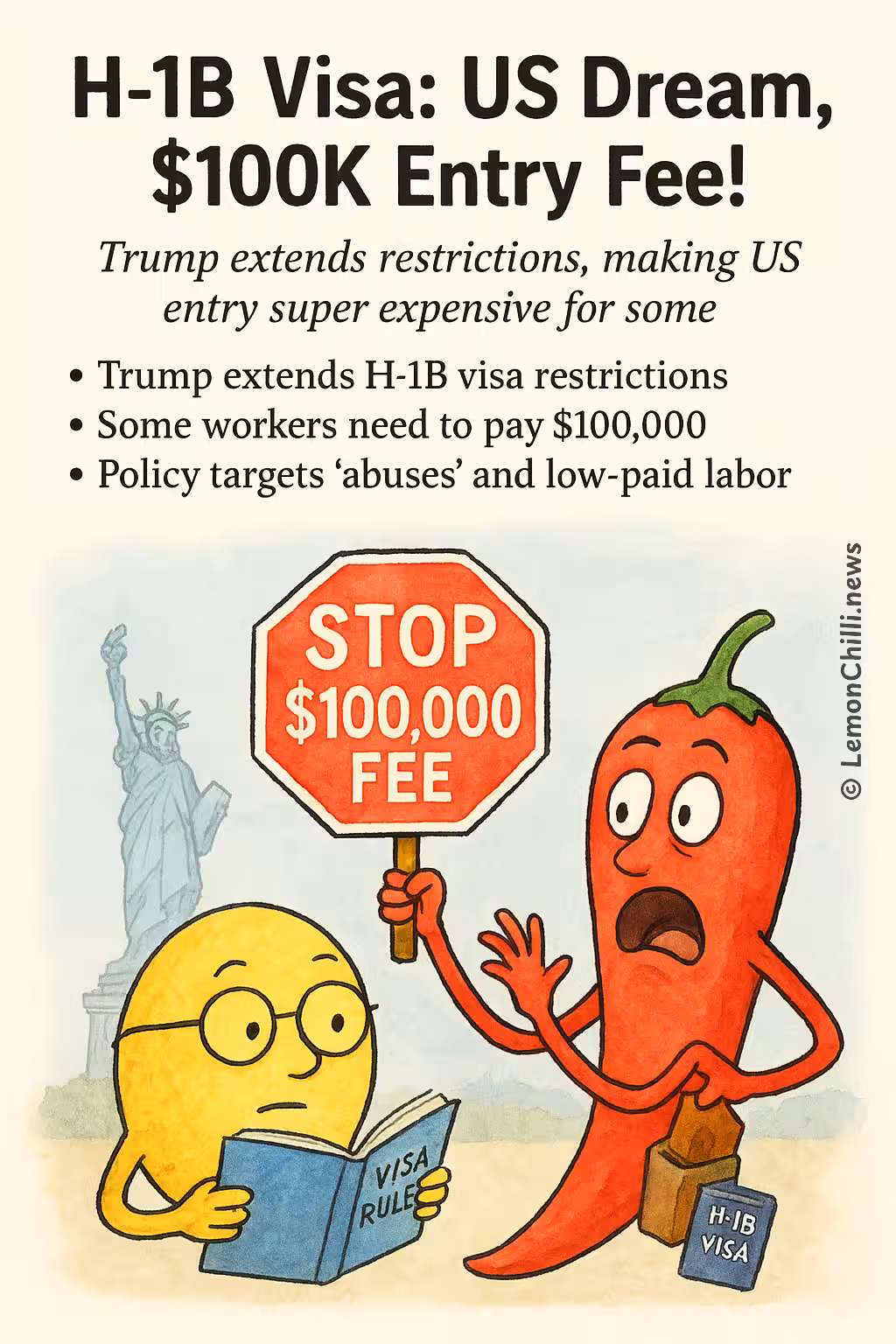H-1B Visa: US Dream, $100K Entry Fee!