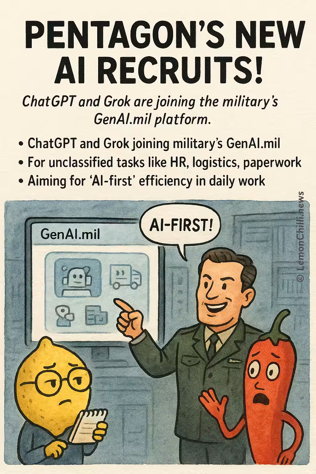 Pentagon's New AI Recruits!