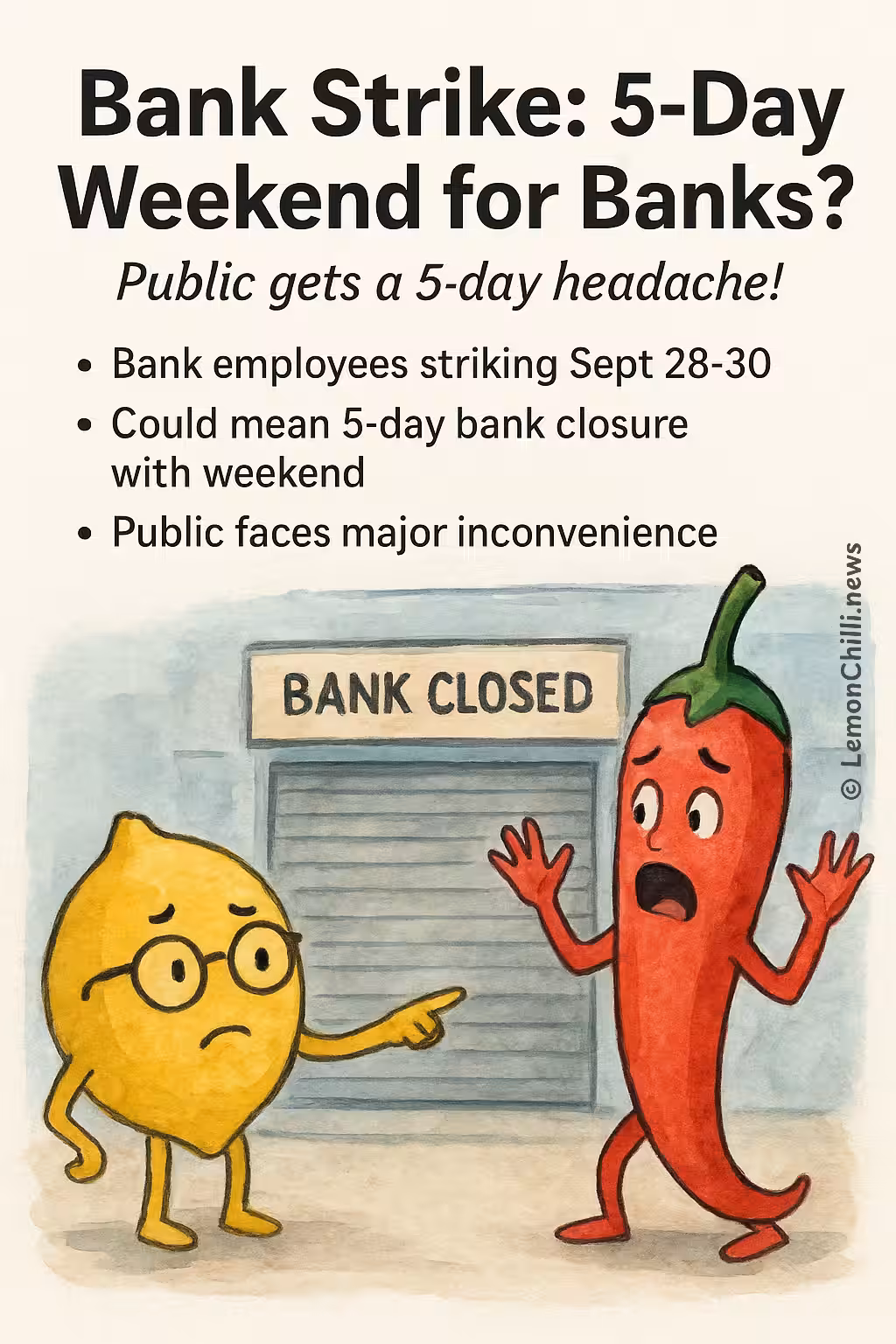 Bank Strike: 5-Day Weekend for Banks?