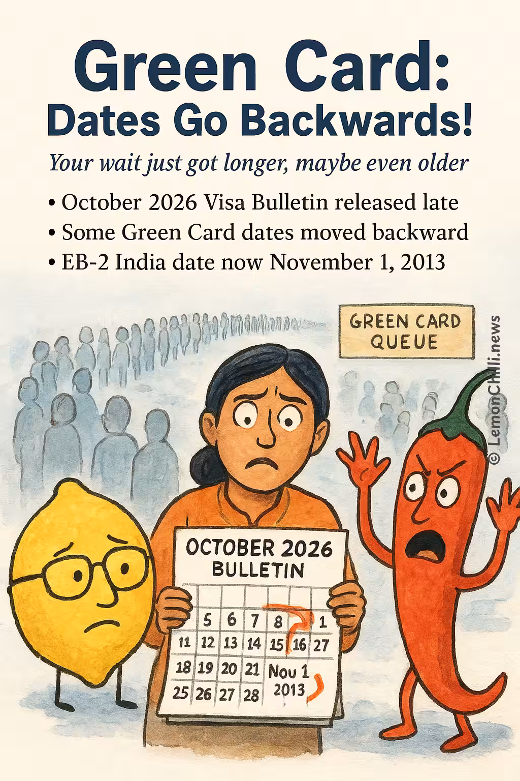 Green Card: Dates Go Backwards!