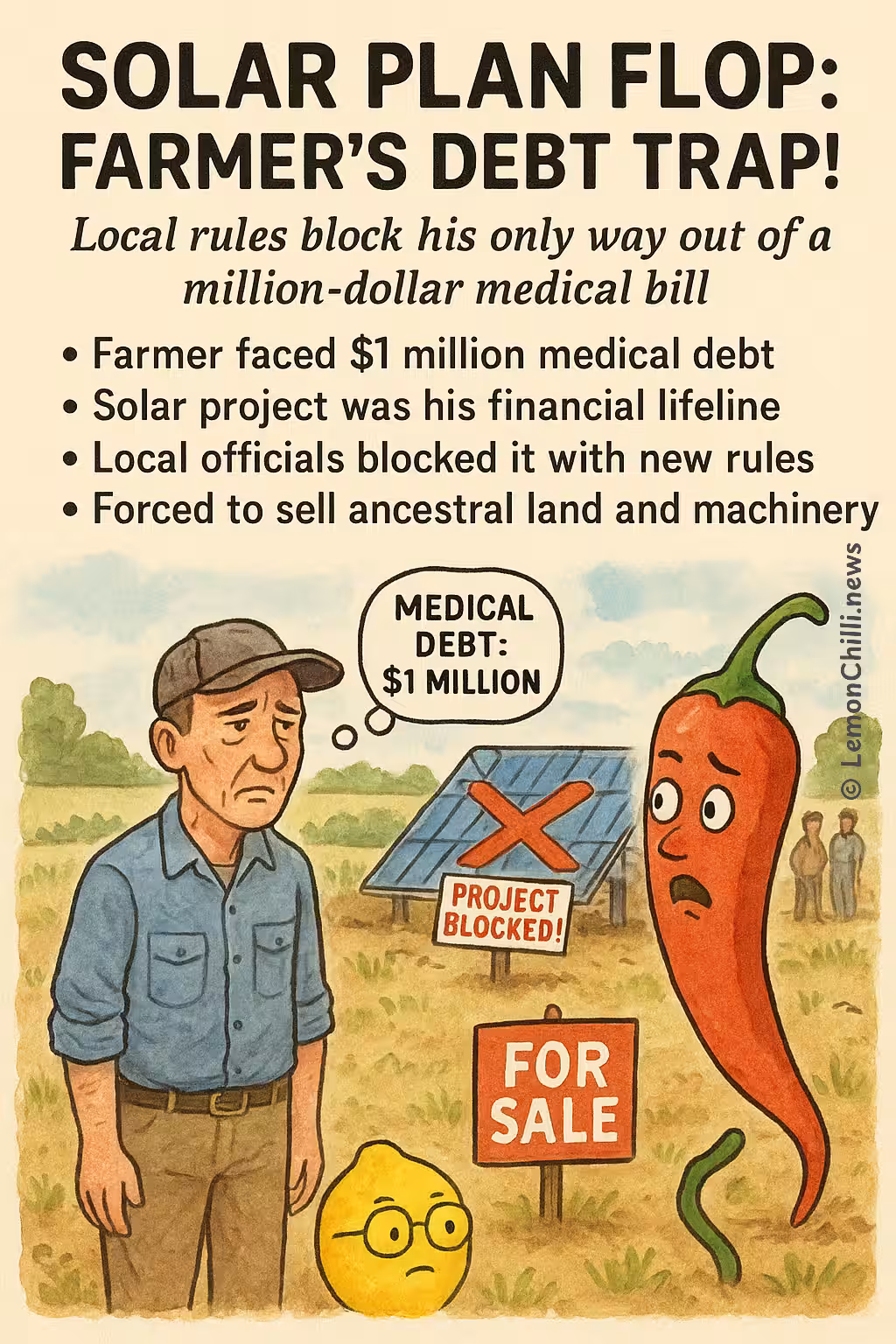 Solar Plan Flop: Farmer's Debt Trap!