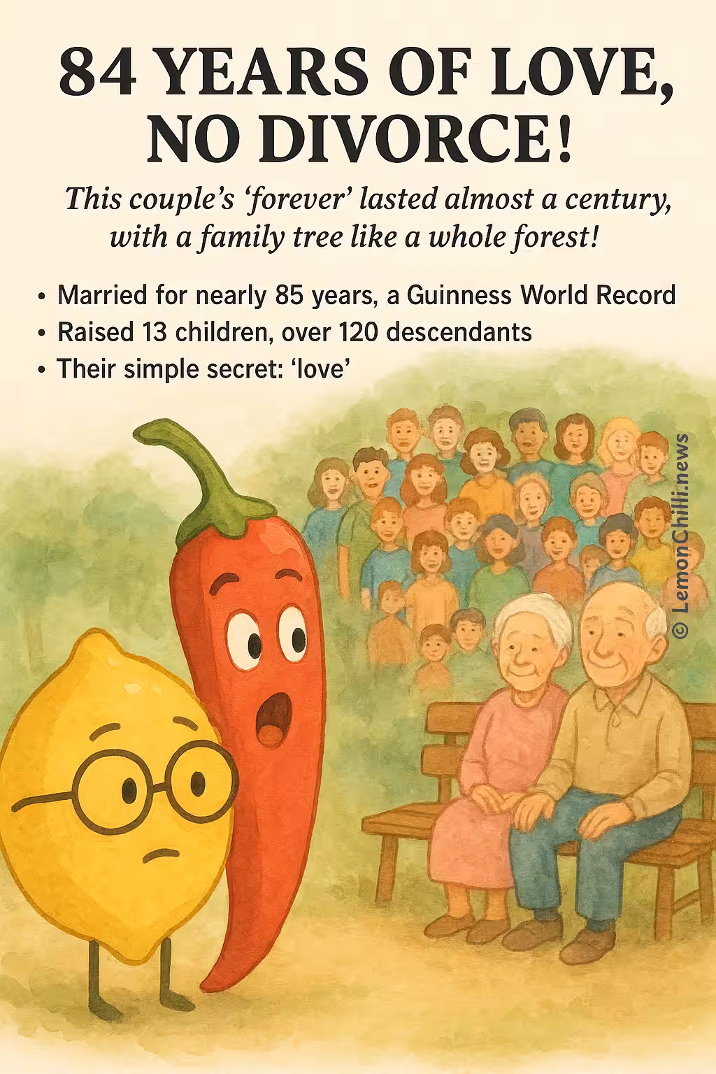 84 Years of Love, No Divorce!