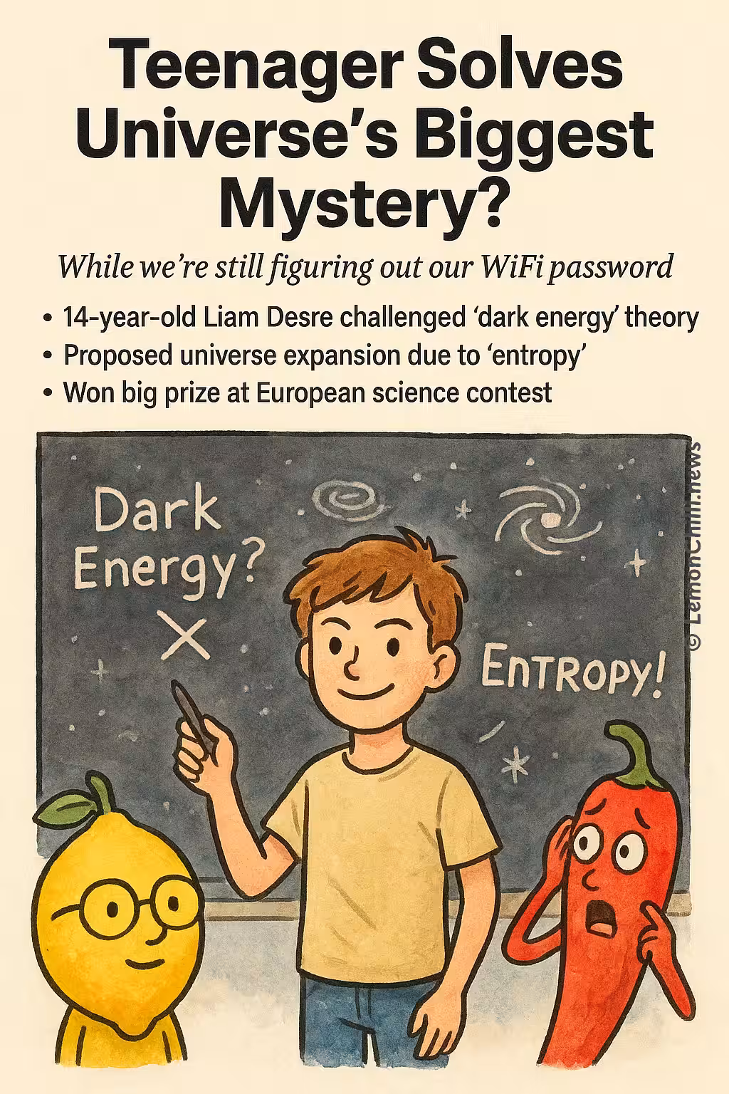 Teenager Solves Universe's Biggest Mystery?