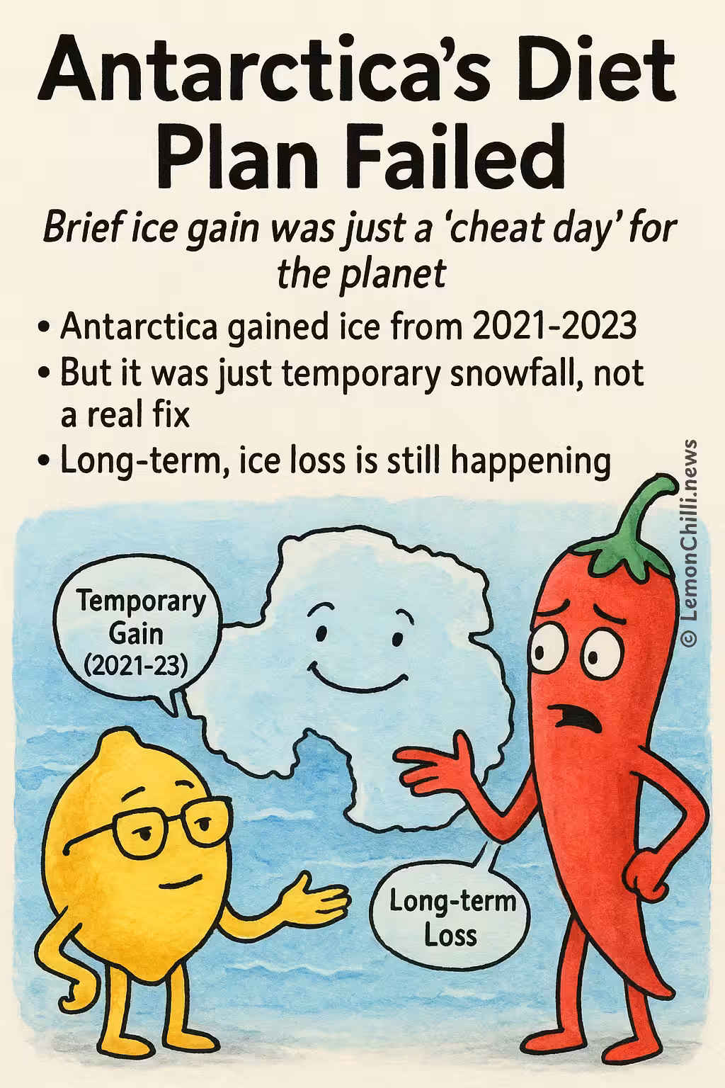 Antarctica's Diet Plan Failed