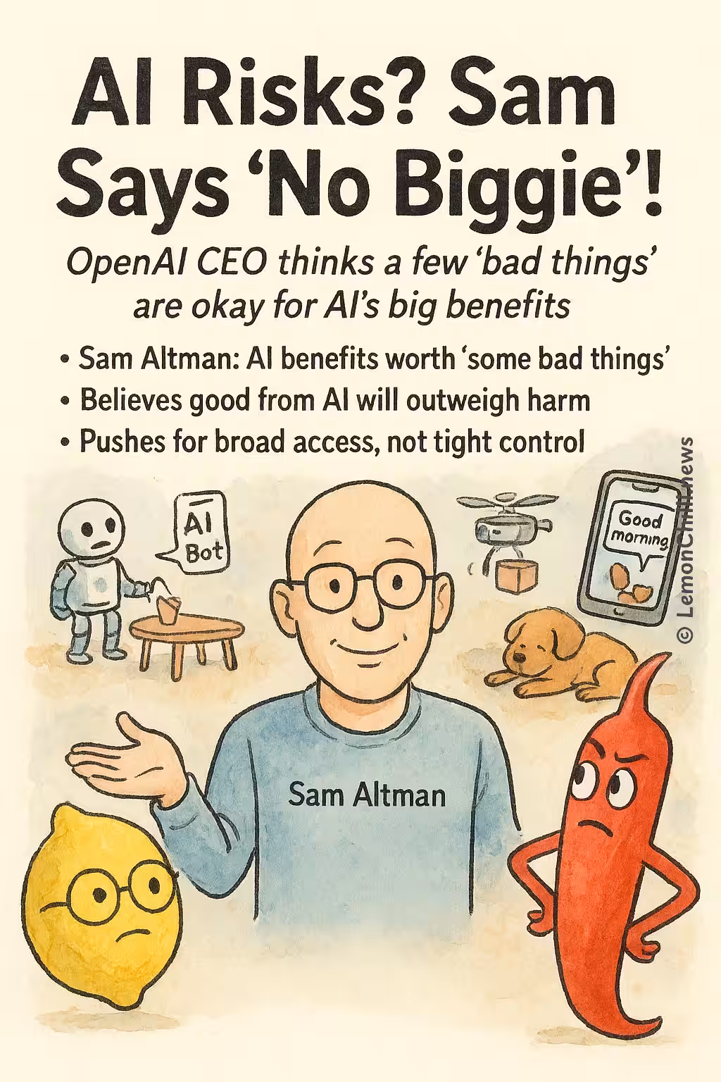 AI Risks? Sam Says 'No Biggie'!