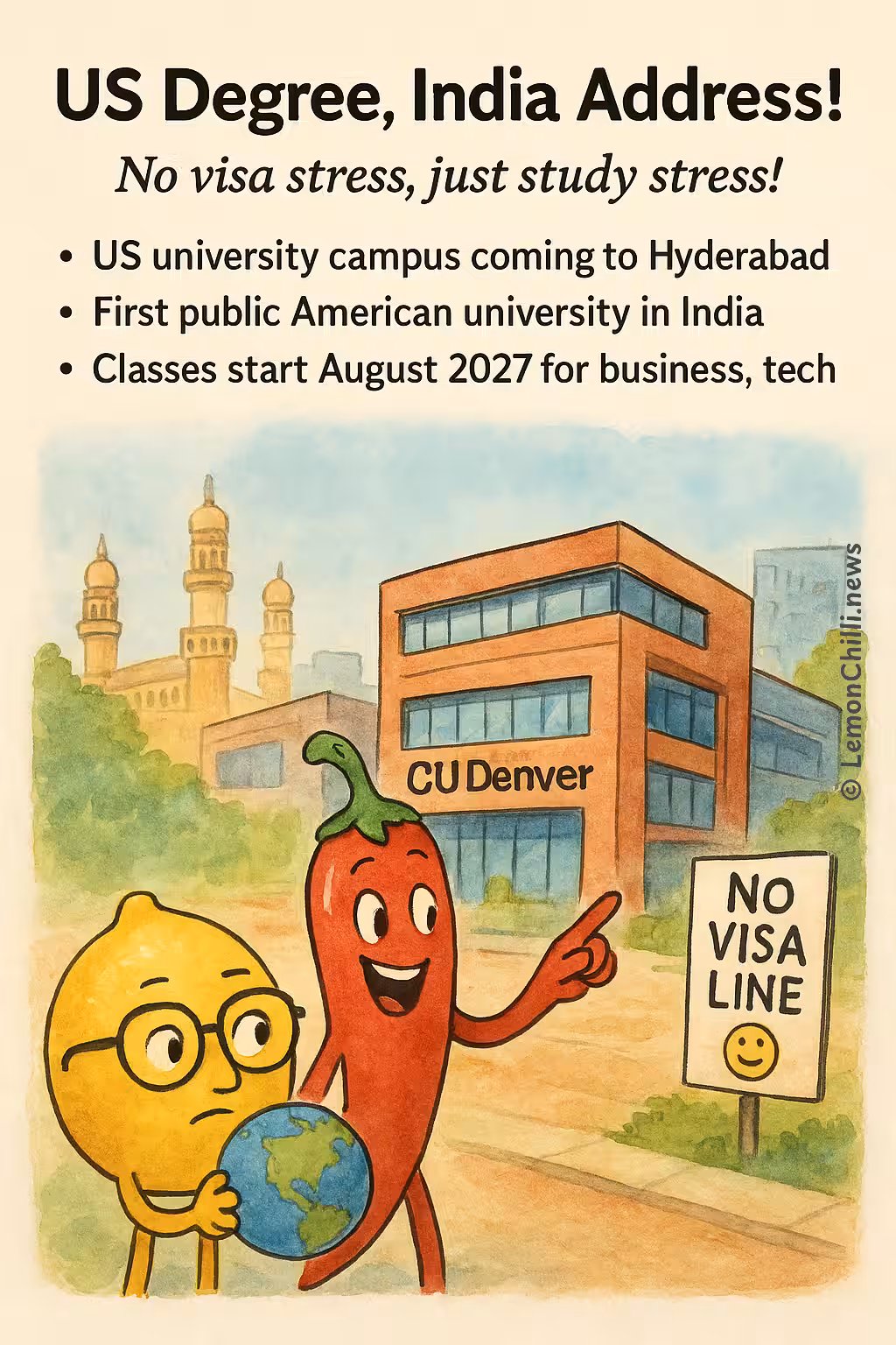 US Degree, India Address!