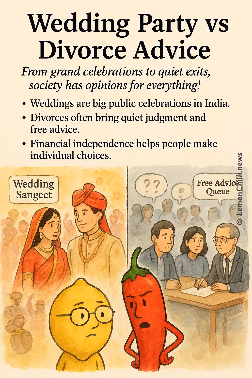 Wedding Party vs. Divorce Advice