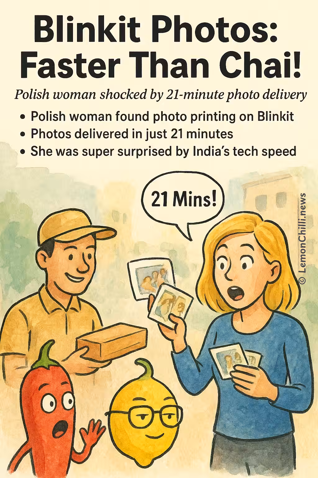 Blinkit Photos: Faster Than Chai!