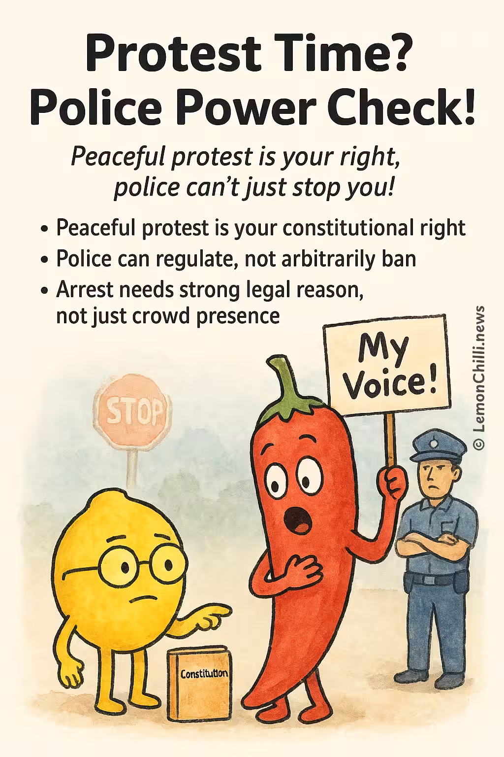 Protest Time? Police Power Check!