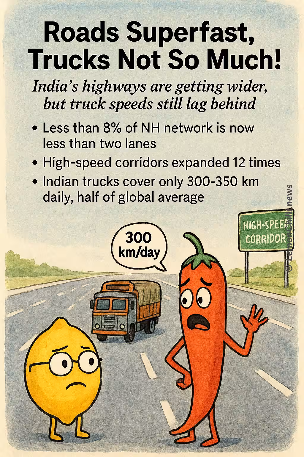 Roads Superfast, Trucks Not So Much!