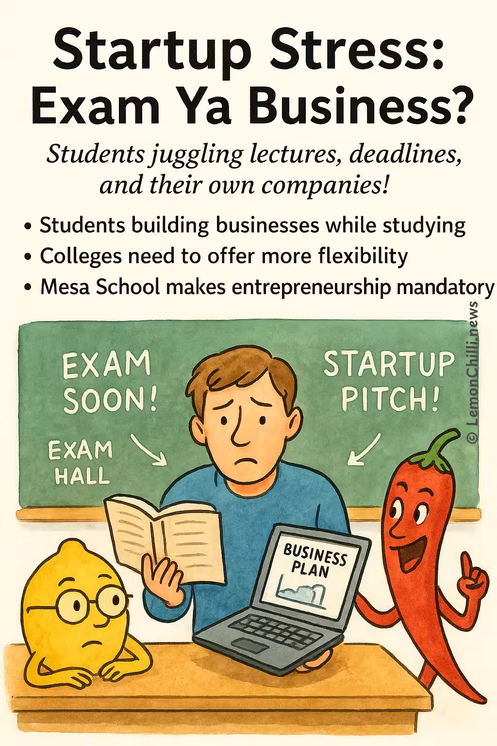 Startup Stress: Exam Ya Business?